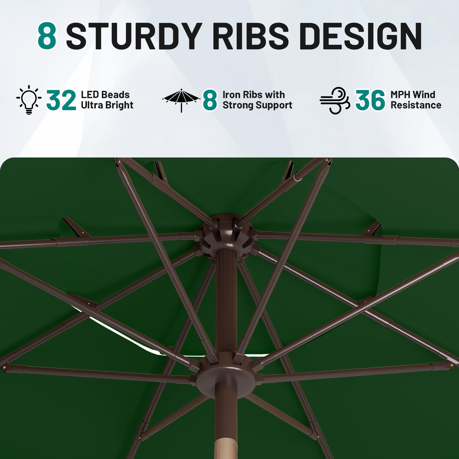 AreShark three-tier vented canopy detail enhancing airflow and comfort benefit