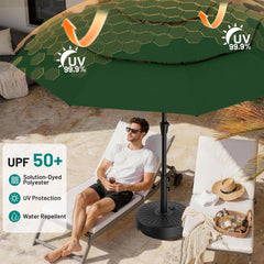 AreShark sturdy powder-coated iron frame and eight ribs offering durable support