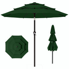 AreShark front view of dark green canopy showing full shade coverage benefit
