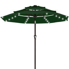 AreShark front view showing full dark green canopy and shaded area benefit
