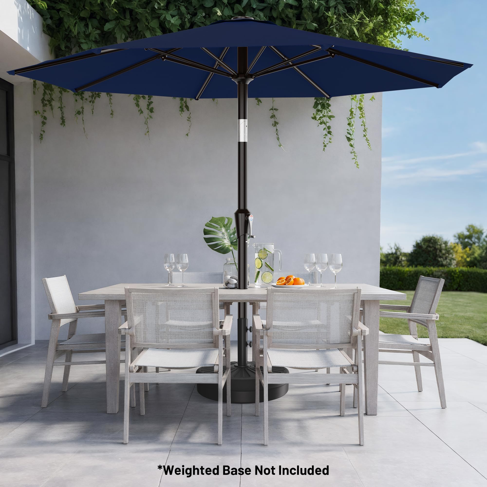 AreShark packaged umbrella with optional stand for quick assembly