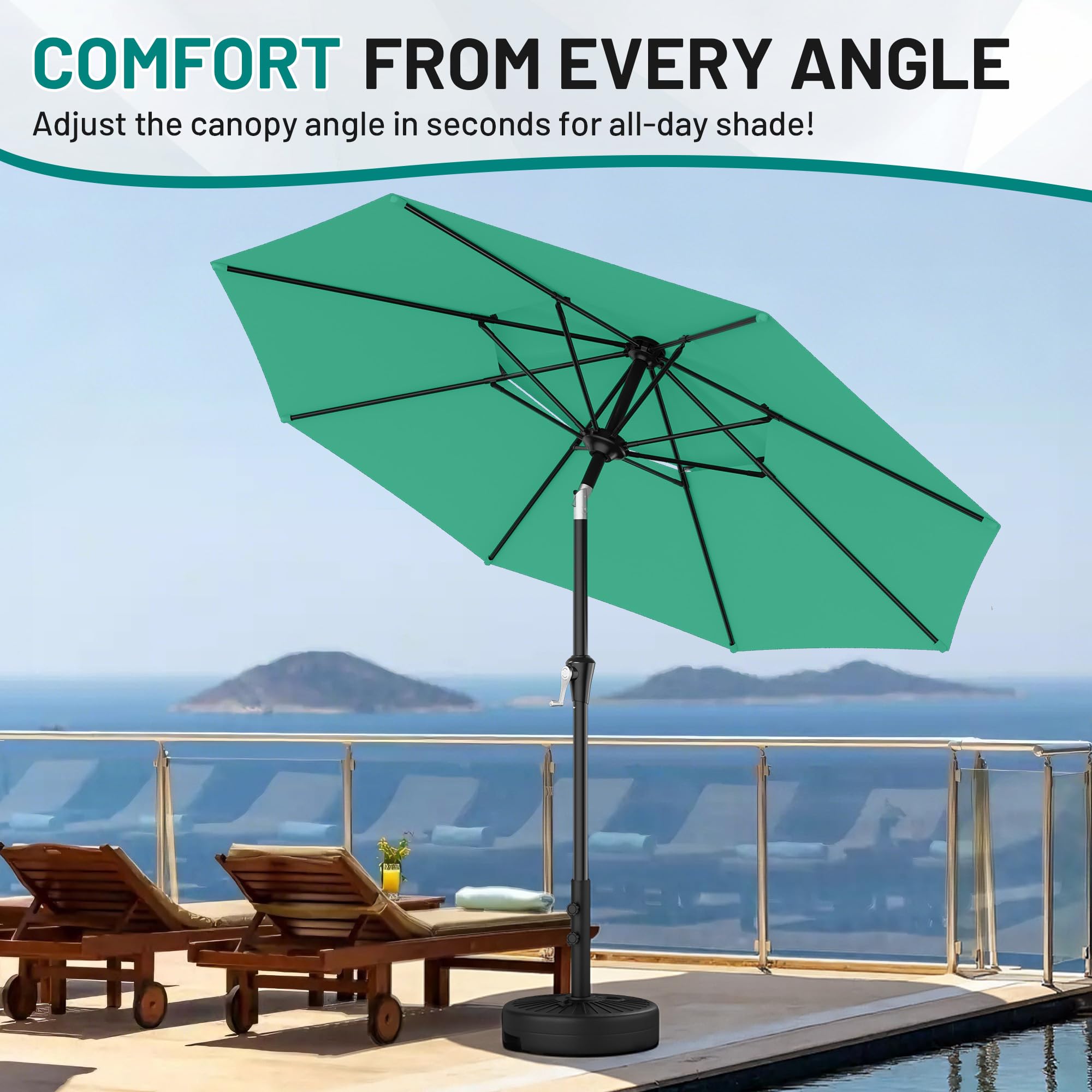 AreShark vented double-tier top view promoting airflow and cooler shade
