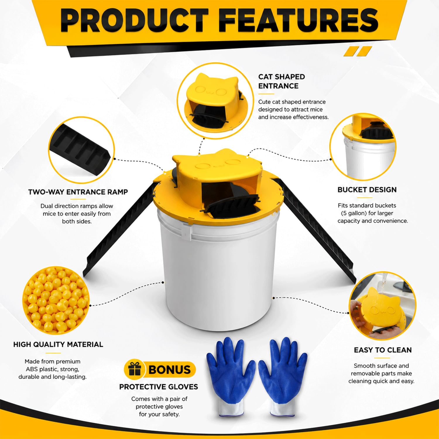 ARHISAKI detail of smooth ABS surface for simple cleaning and long life benefit