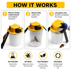 ARHISAKI lid attached to a 5-gallon bucket demonstrating quick installation benefit