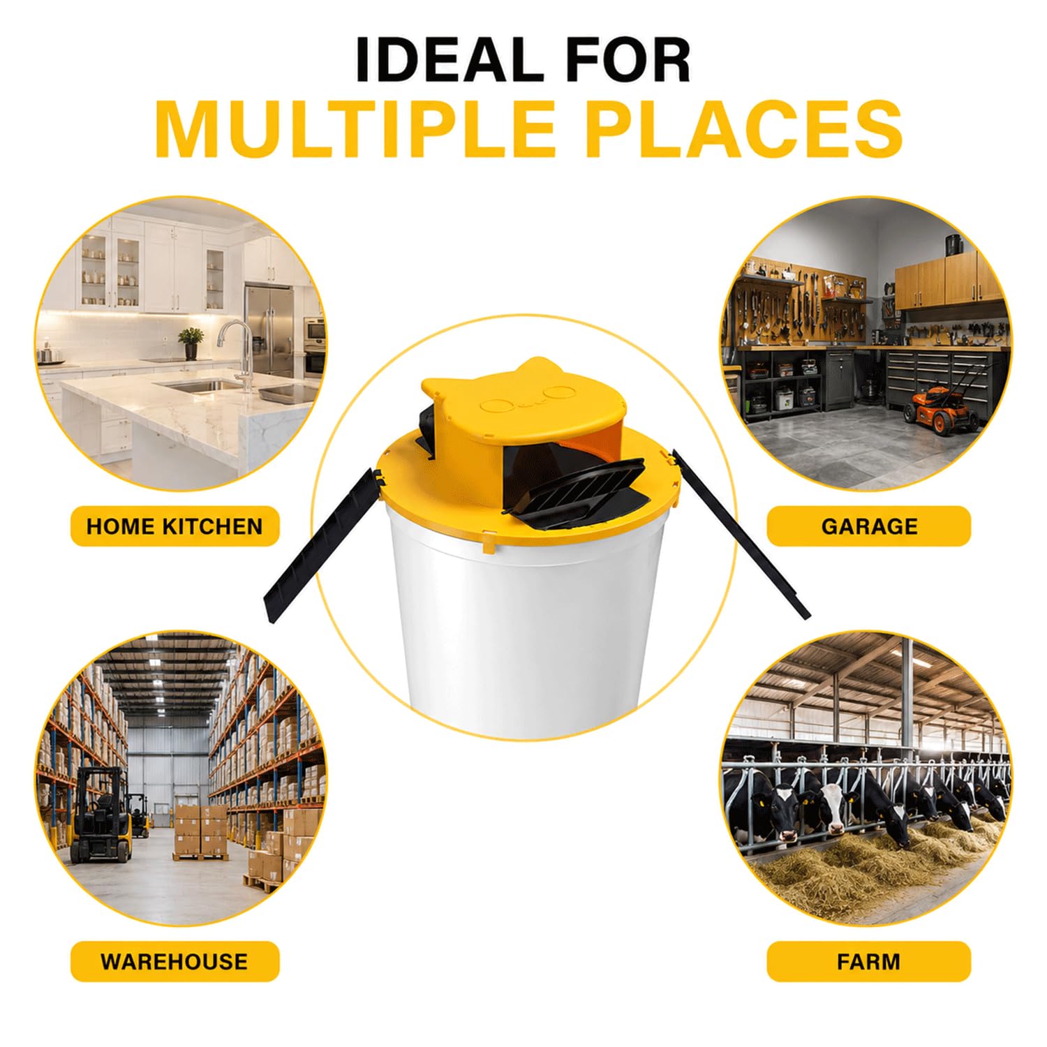ARHISAKI pack of four lids stacked to show value and multiple-station setup benefit