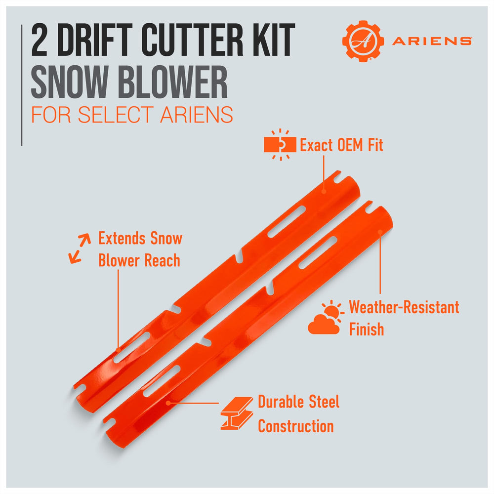 Ariens close-up of cutter blade edge highlighting durable steel and efficient slicing
