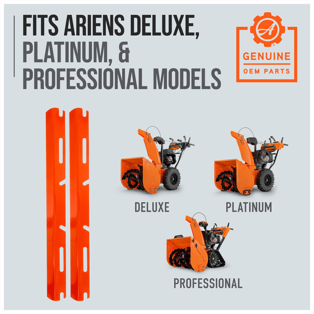 Ariens cutter in extended position cutting packed drift to reduce clogging