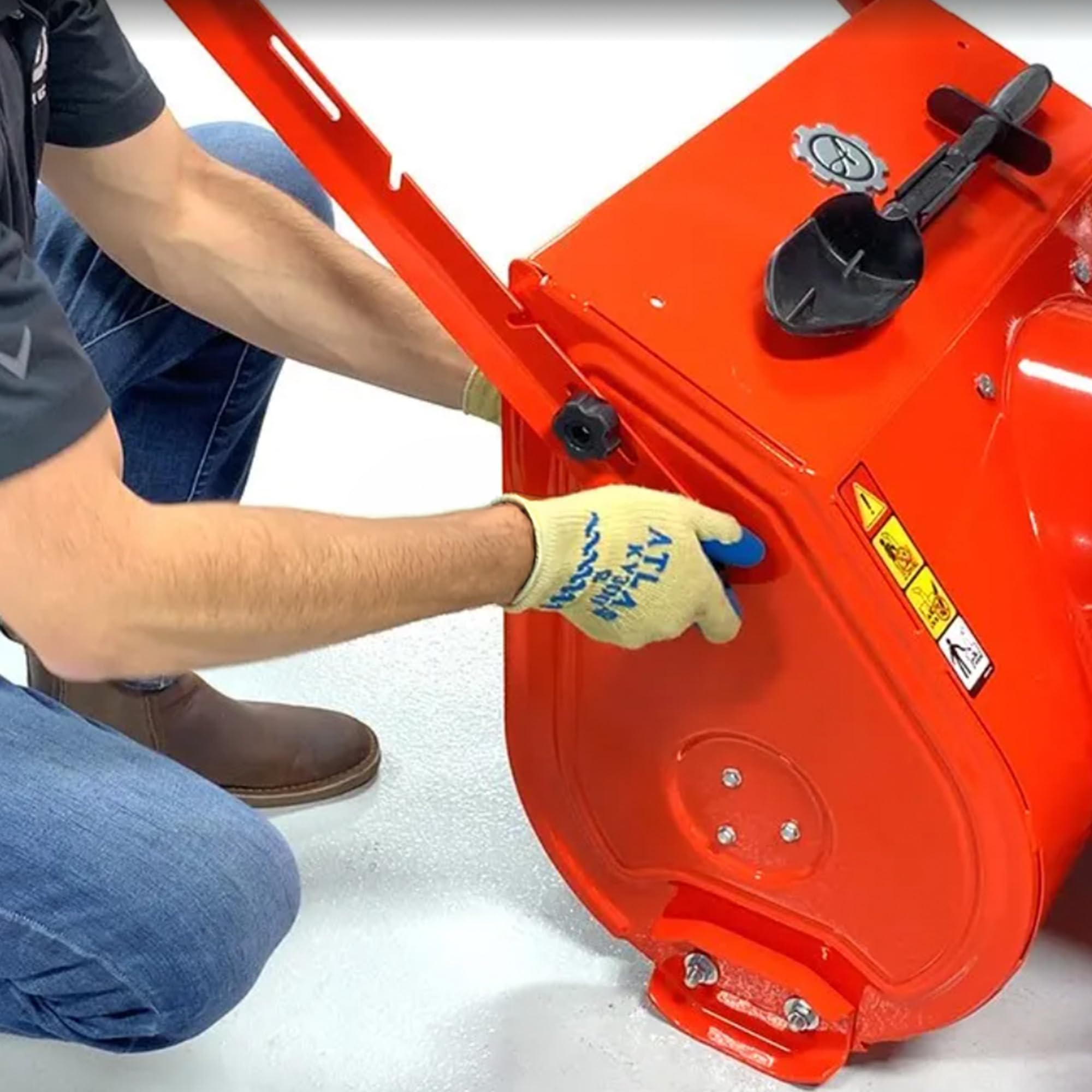 Ariens cutter installed on Deluxe model showing compatibility and finished look