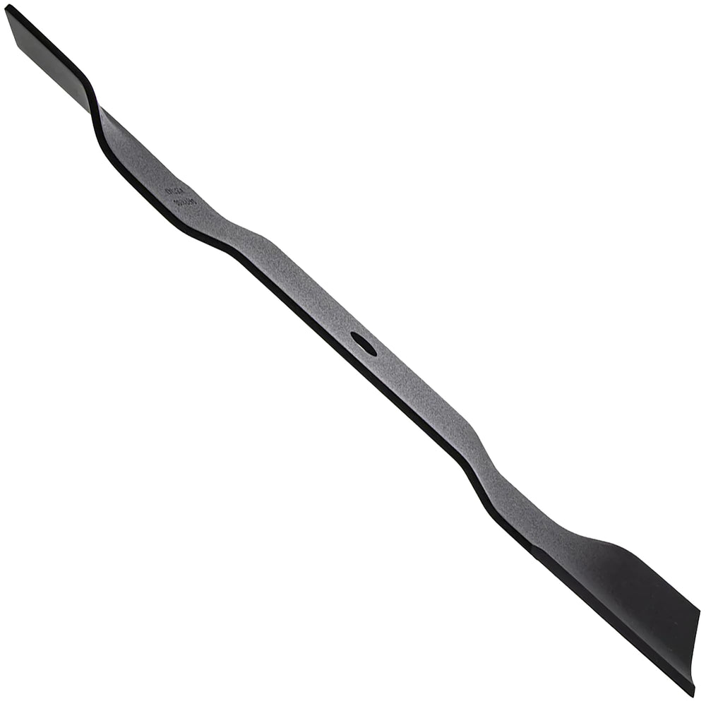 Ariens close-up of blade edge showing heat-treated steel durability