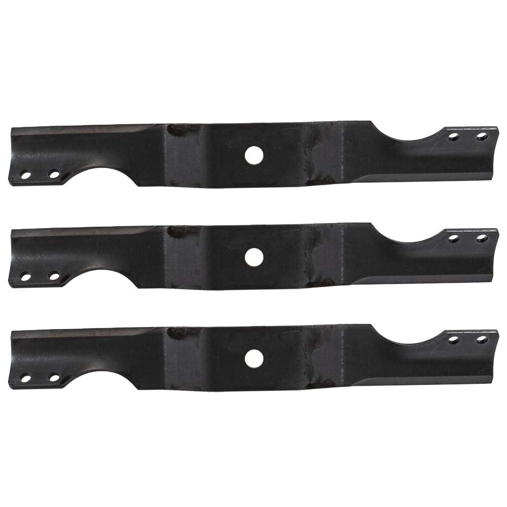 Ariens Gravely front packaging of 3-pack OEM blades showing fit and part number, reliable replacement