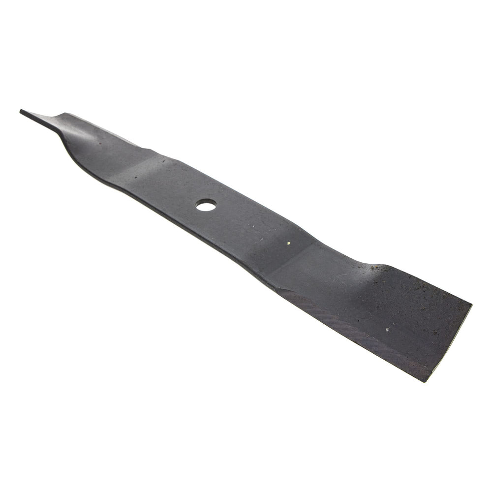 Ariens Gravely blades beside ruler showing 18-inch length for correct fit benefit