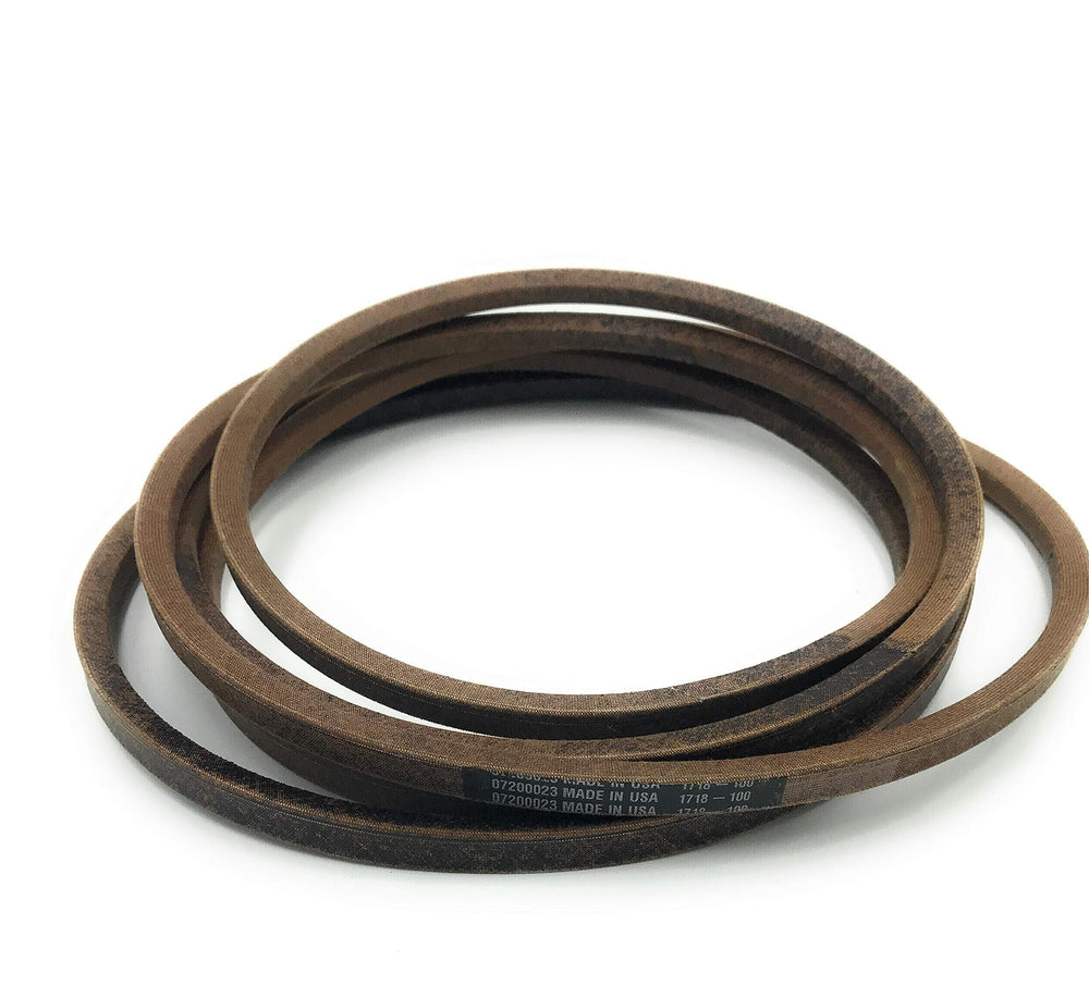 Close-up of Ariens V-belt wrap and cord construction highlighting durability and improved pulley grip