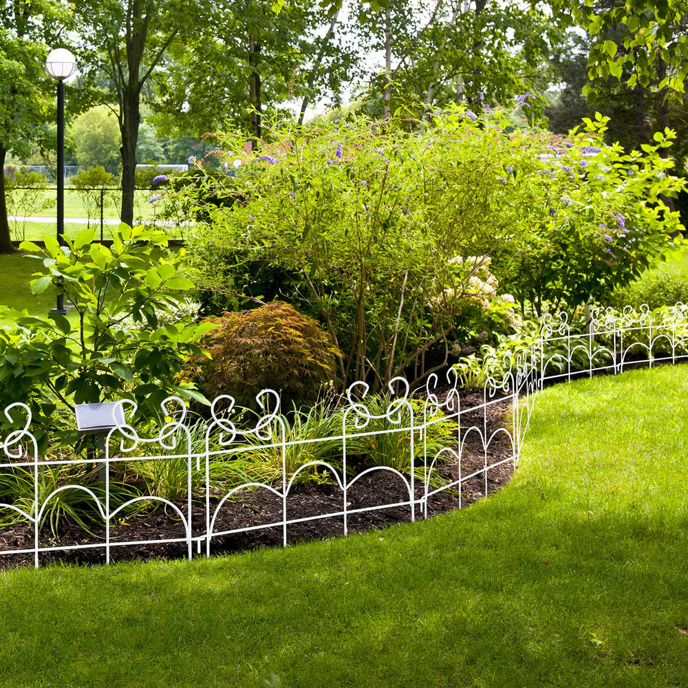 ARIFARO assembled straight edge defining lawn with neat visual separation benefit