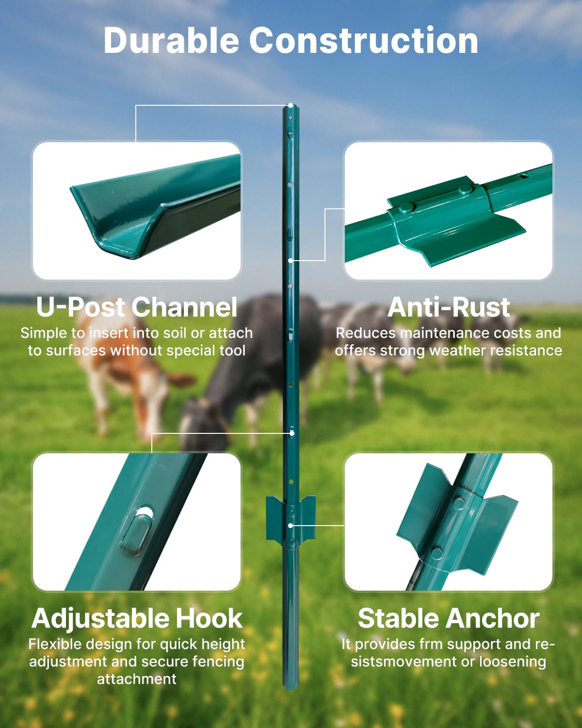 ARIFARO posts anchoring gate corner demonstrating stable support