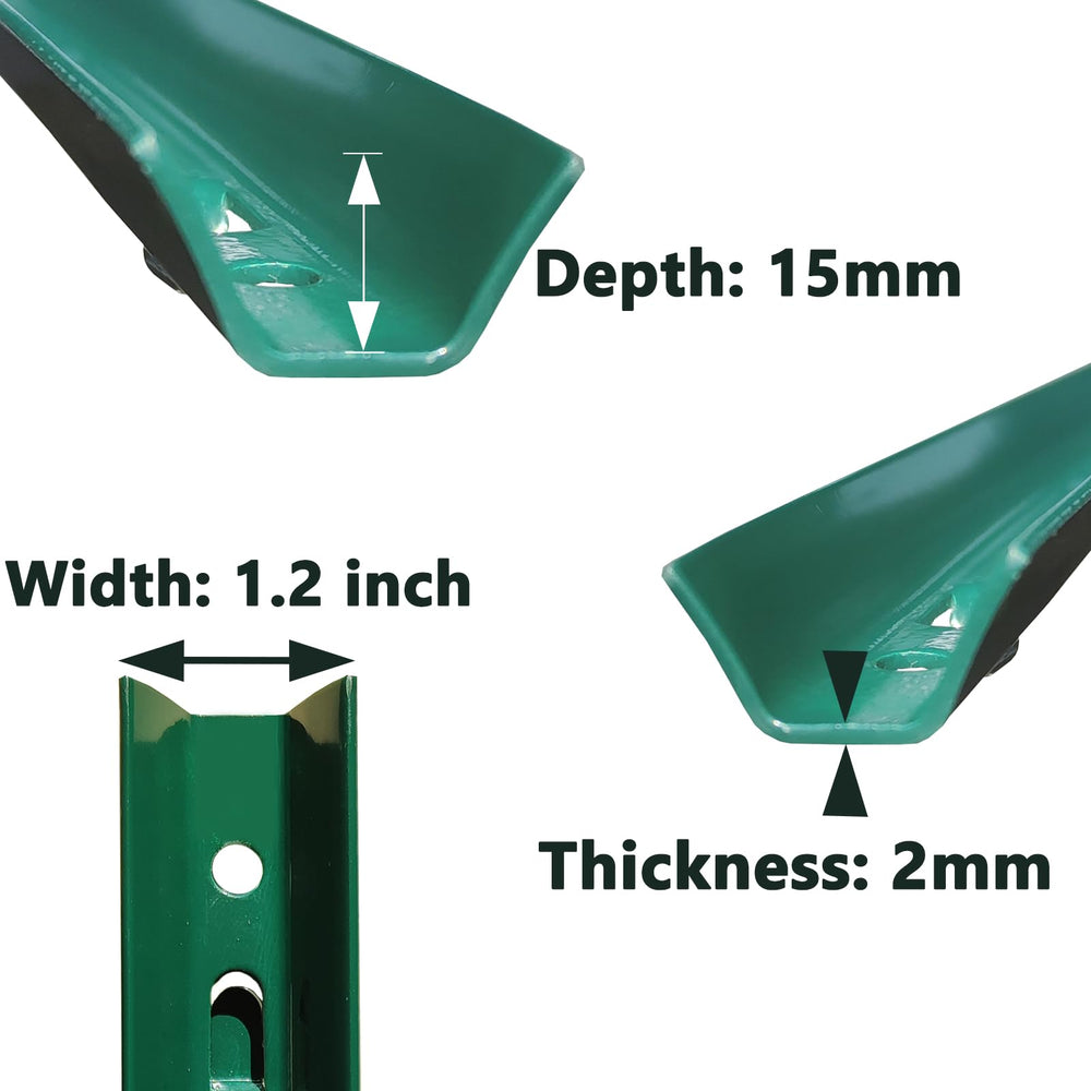 ARIFARO post with mesh attached showing secure fencing and tension control