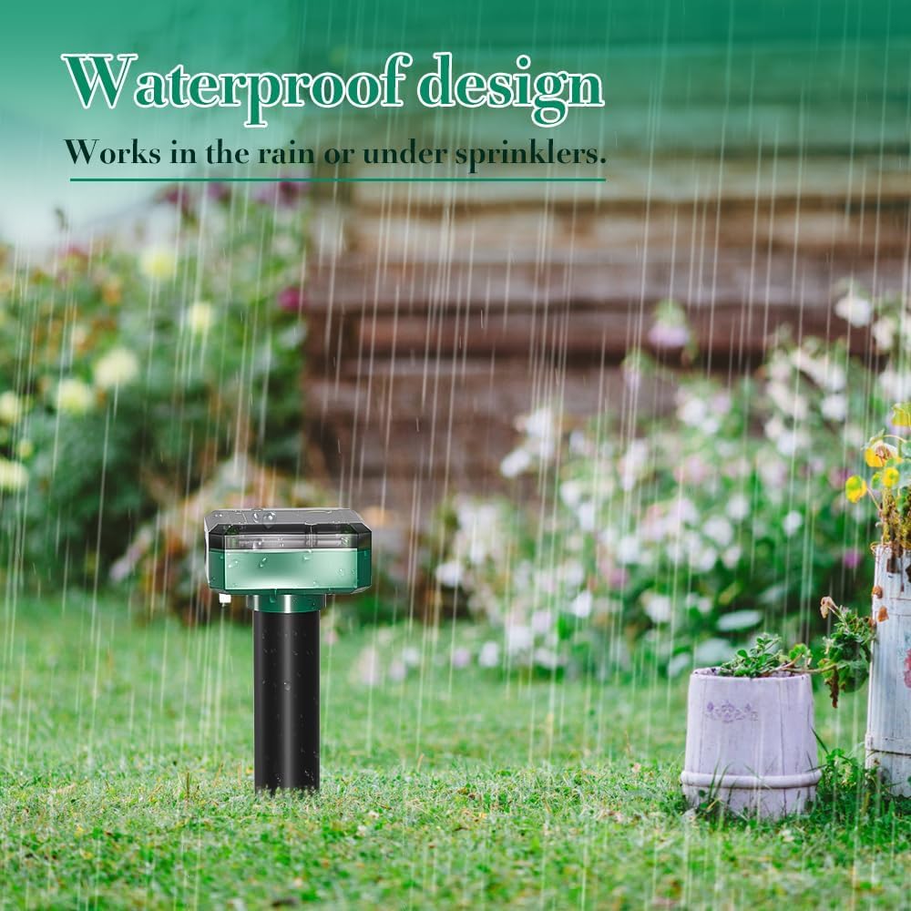 Ariie stake inserted in soil showing installation ease and secure ground contact