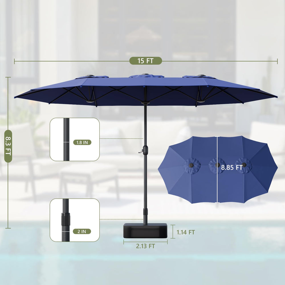 Ariiles weighted base detail showing sturdy anchor and improved stability benefit