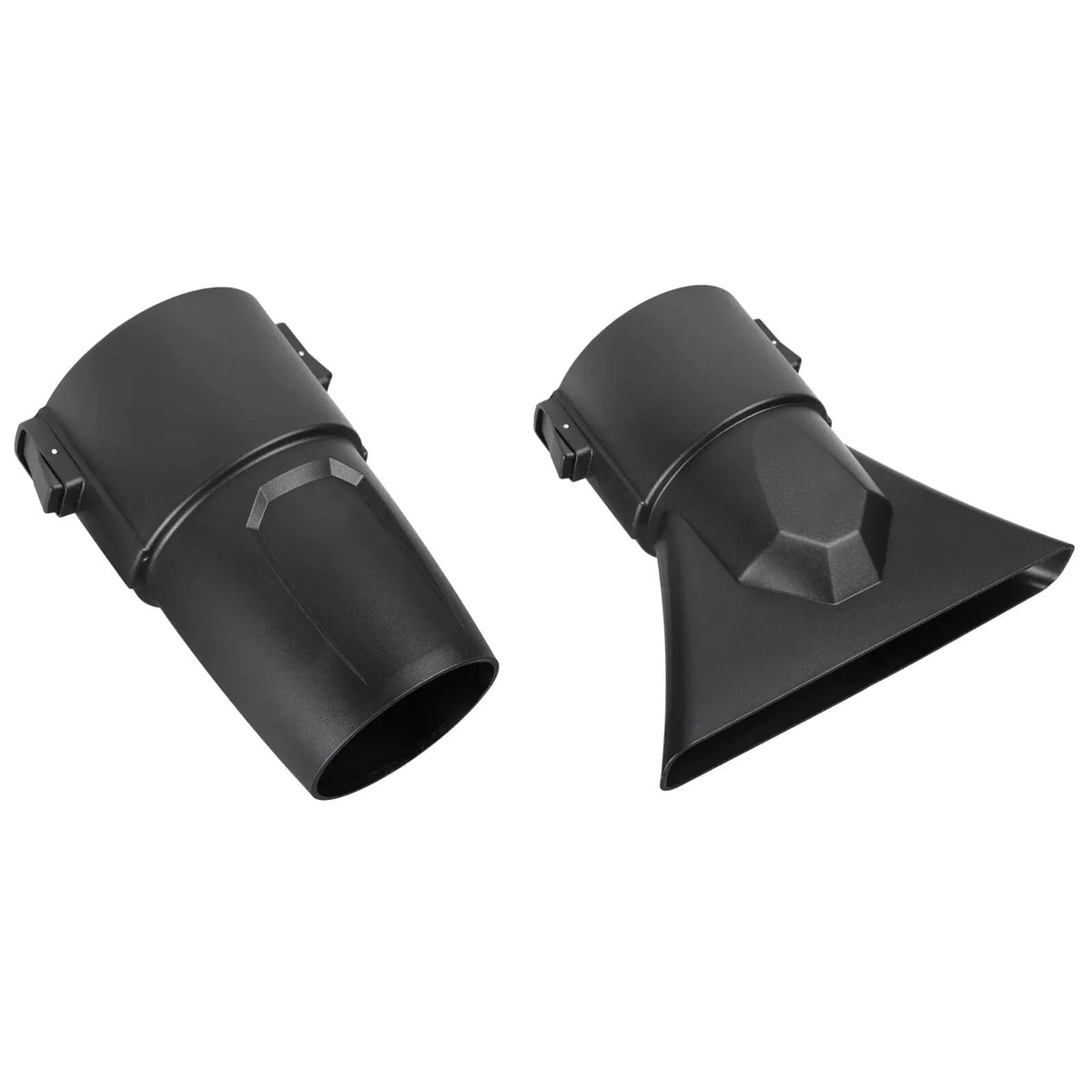 Arikit YYKJTU front view showing both flat and tapered nozzle attachments for versatile airflow