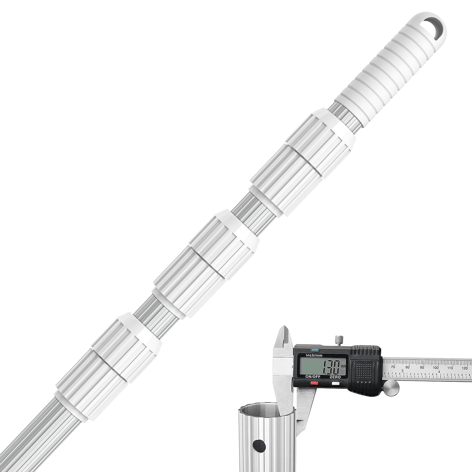 ARLBA full length pole front view showing sturdy construction and reach benefit