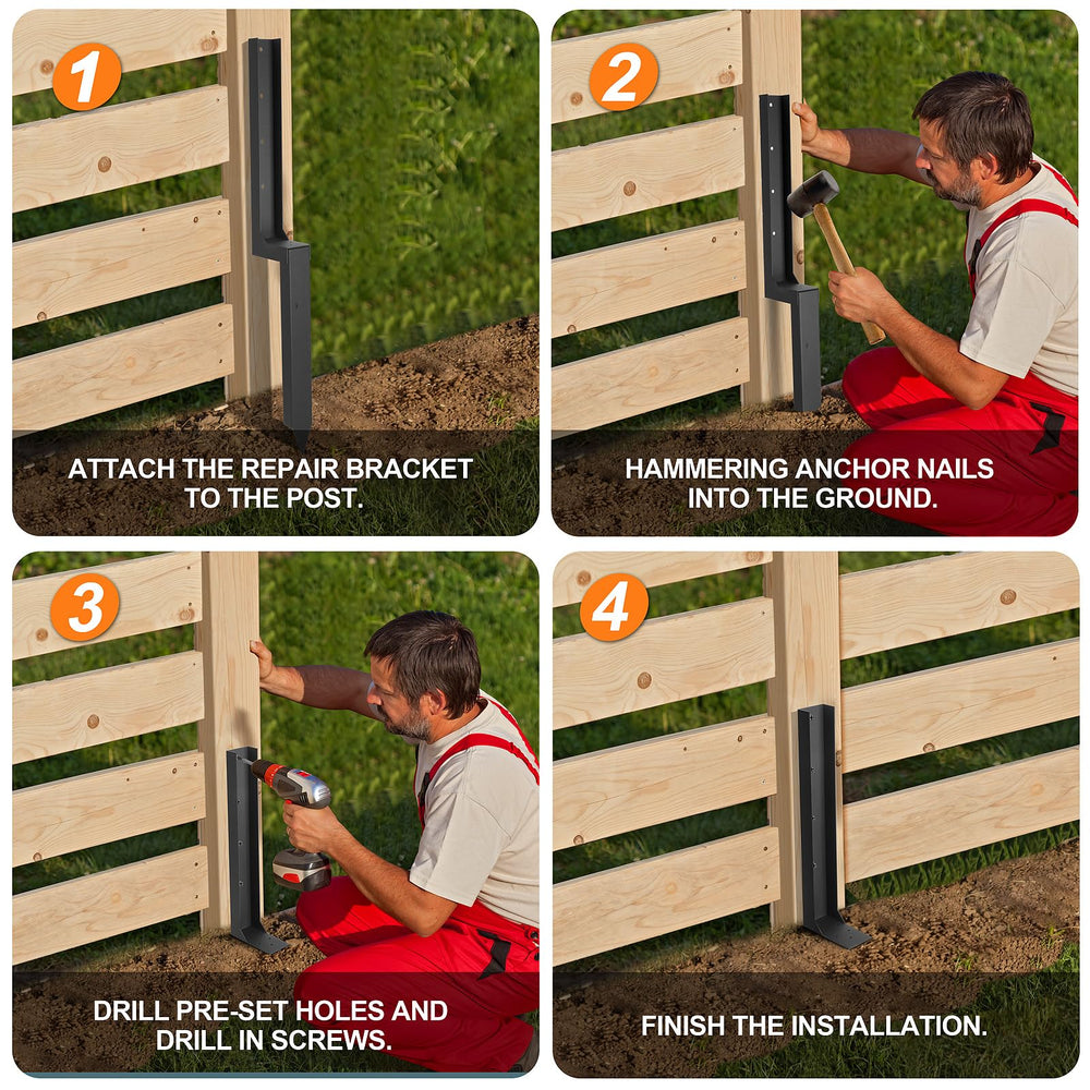 ArlinaL repair kit in use on a garden fence improving longevity