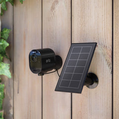 Arlo solar panel close-up of textured photovoltaic surface for efficient charging