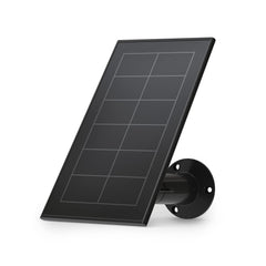 Arlo solar panel front view showing slim durable design and brand reliability