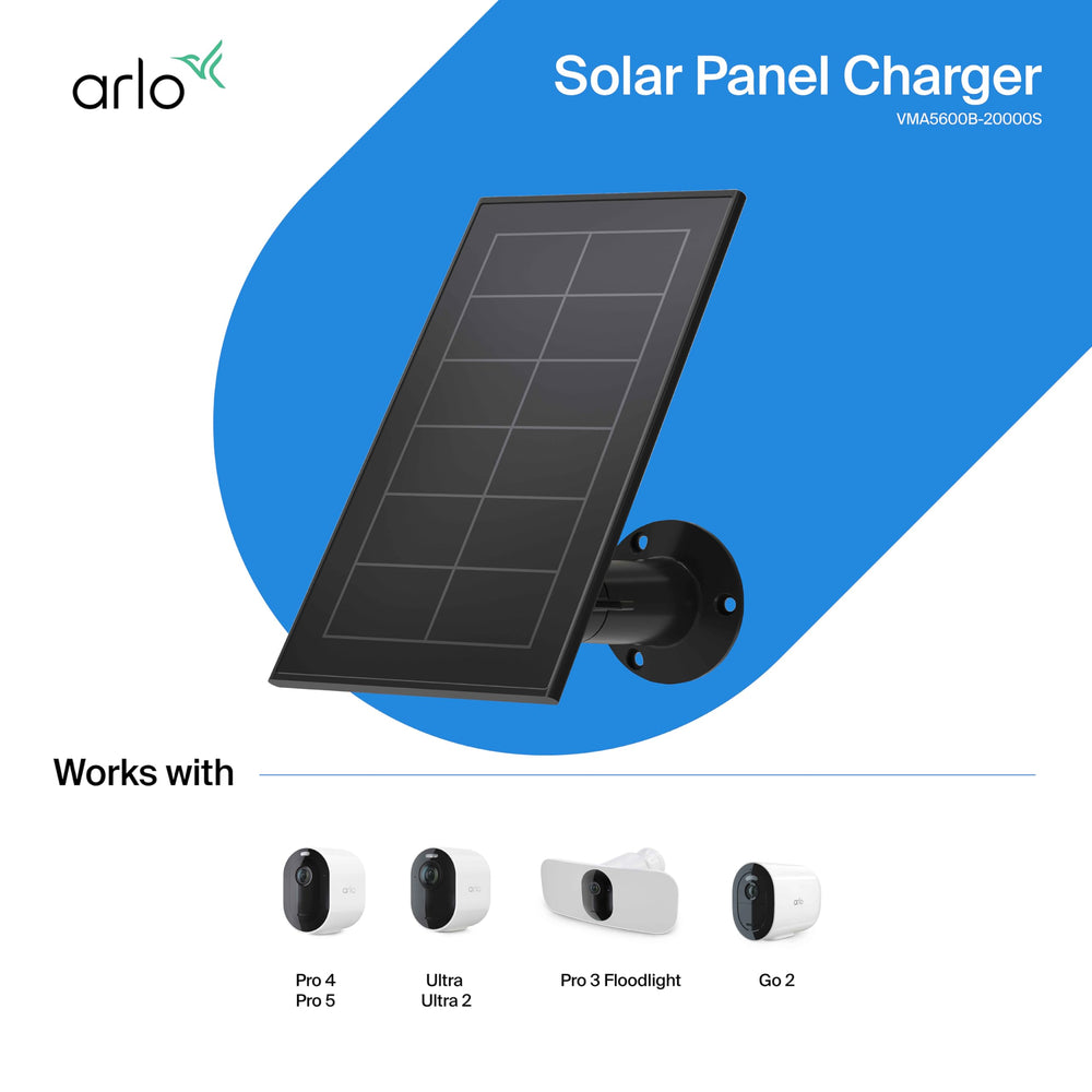 Arlo solar panel installed by driveway illustrating weatherproof outdoor reliability