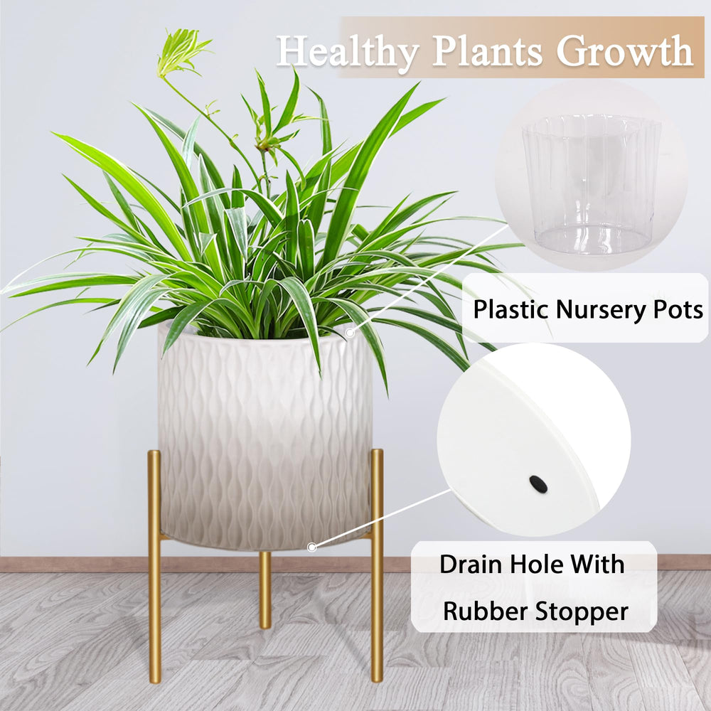 ARNIS planters filled with greenery showing how the set enhances interior décor