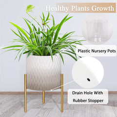 ARNIS planters filled with greenery showing how the set enhances interior décor