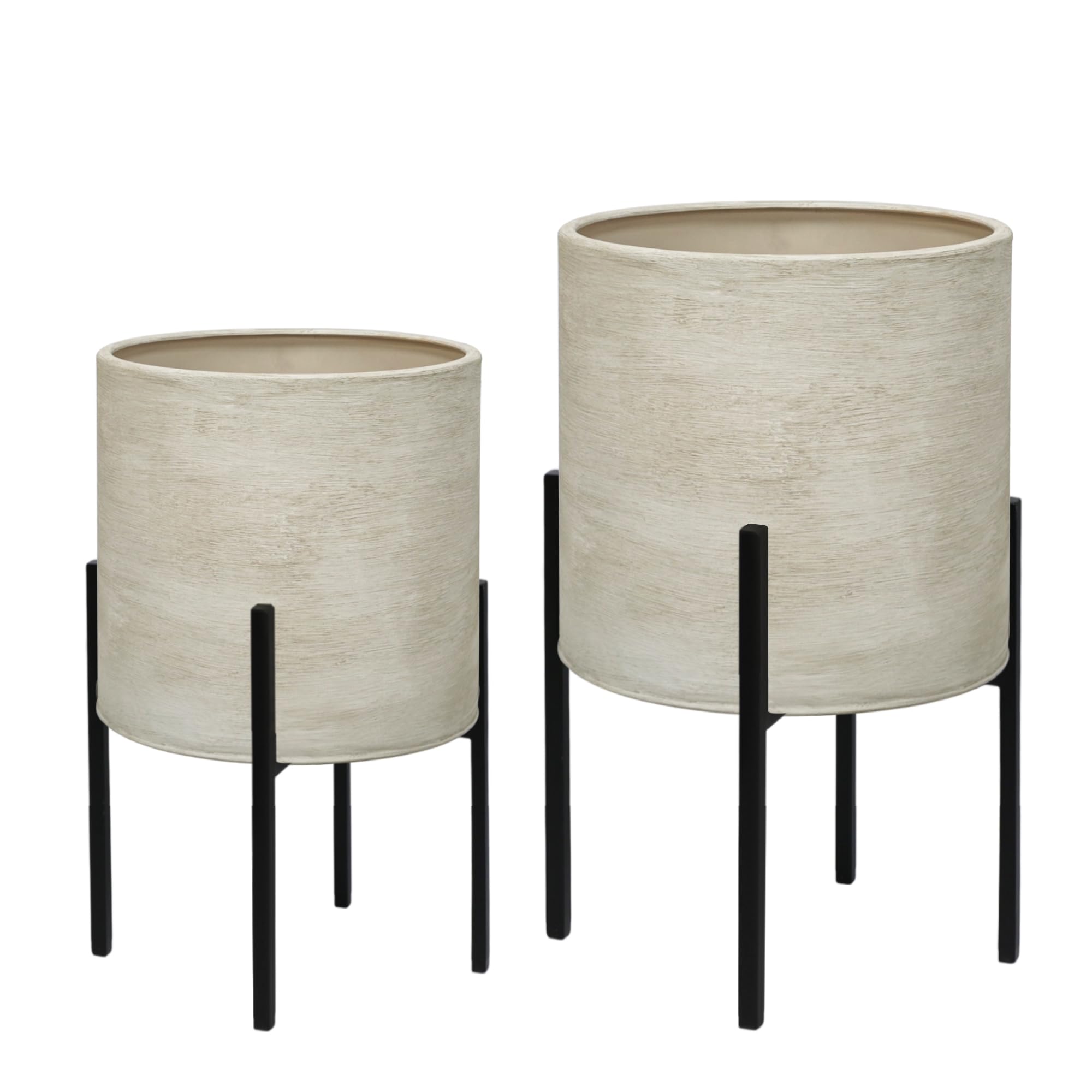 ARNIS planters styled in a living room adding height and modern decor benefits