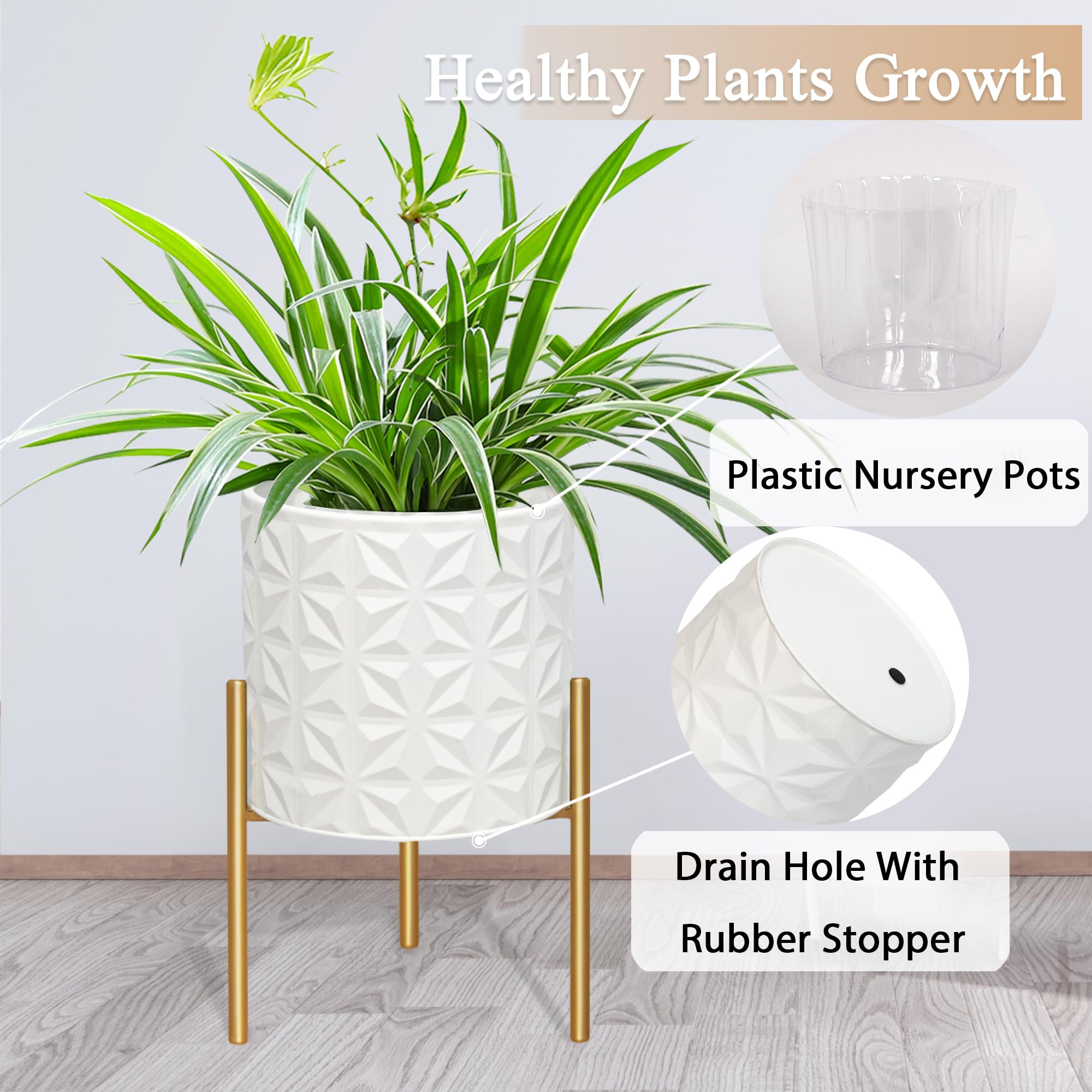 ARNIS removable inner nursery pot for effortless repotting and cleaning