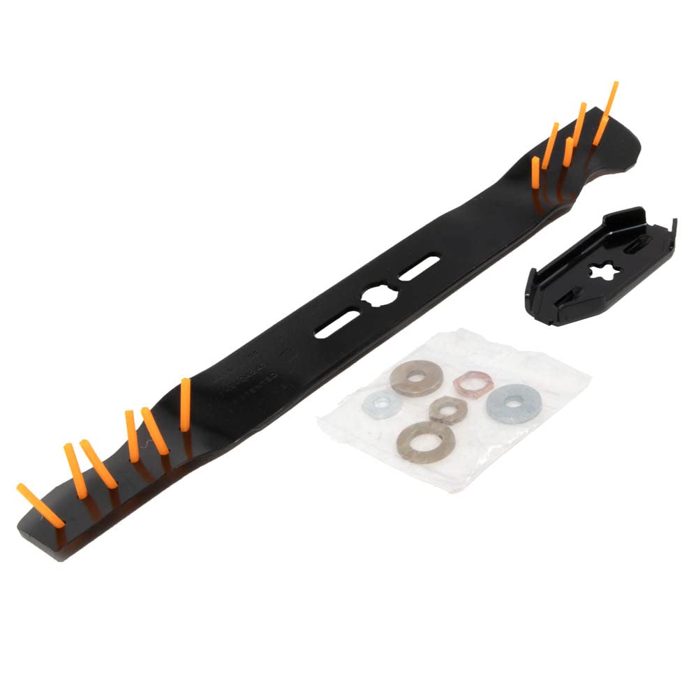 Arnold blade center hole with included sizers showing universal fit