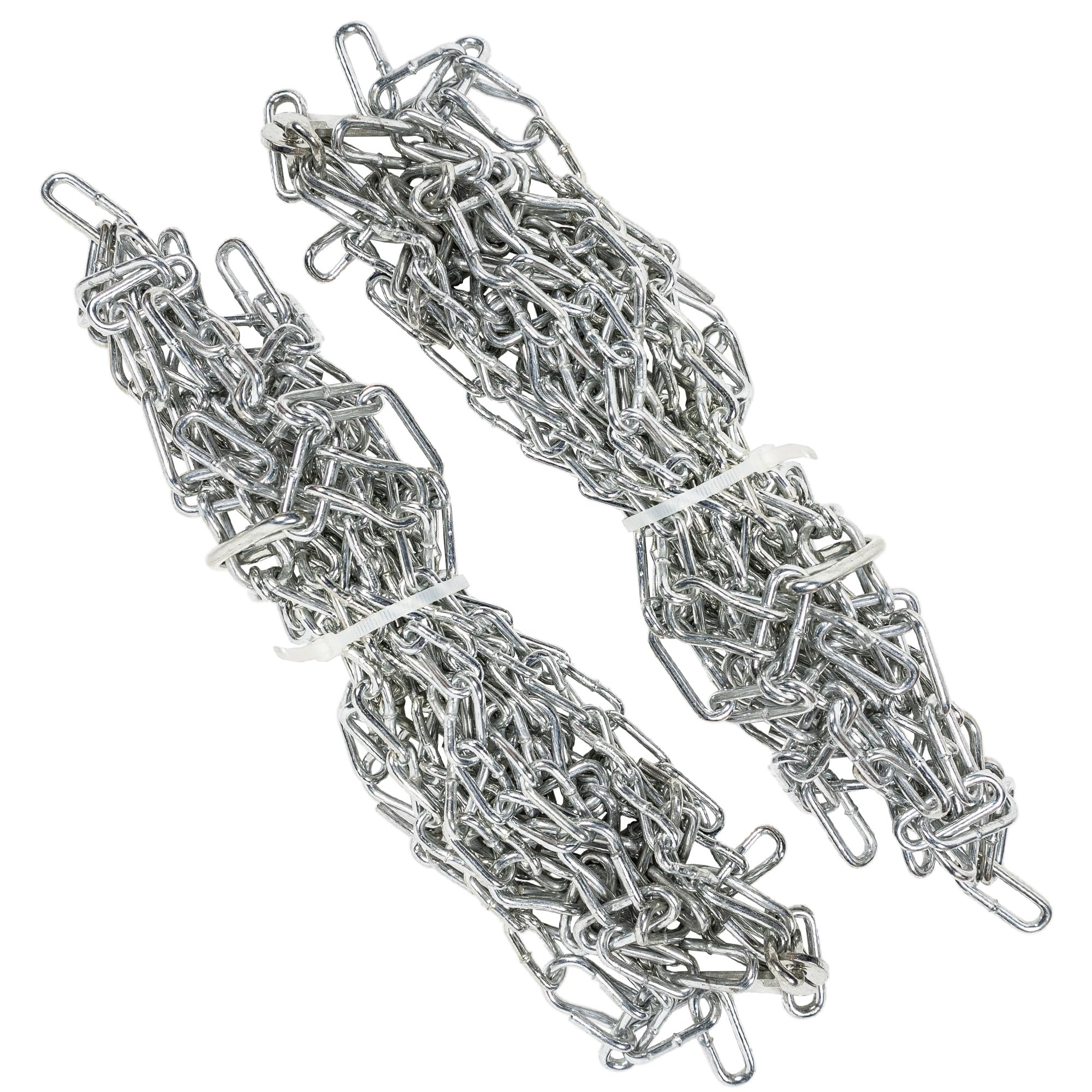 Arnold chains beside ruler for scale showing correct 16" x 4.8" fitment