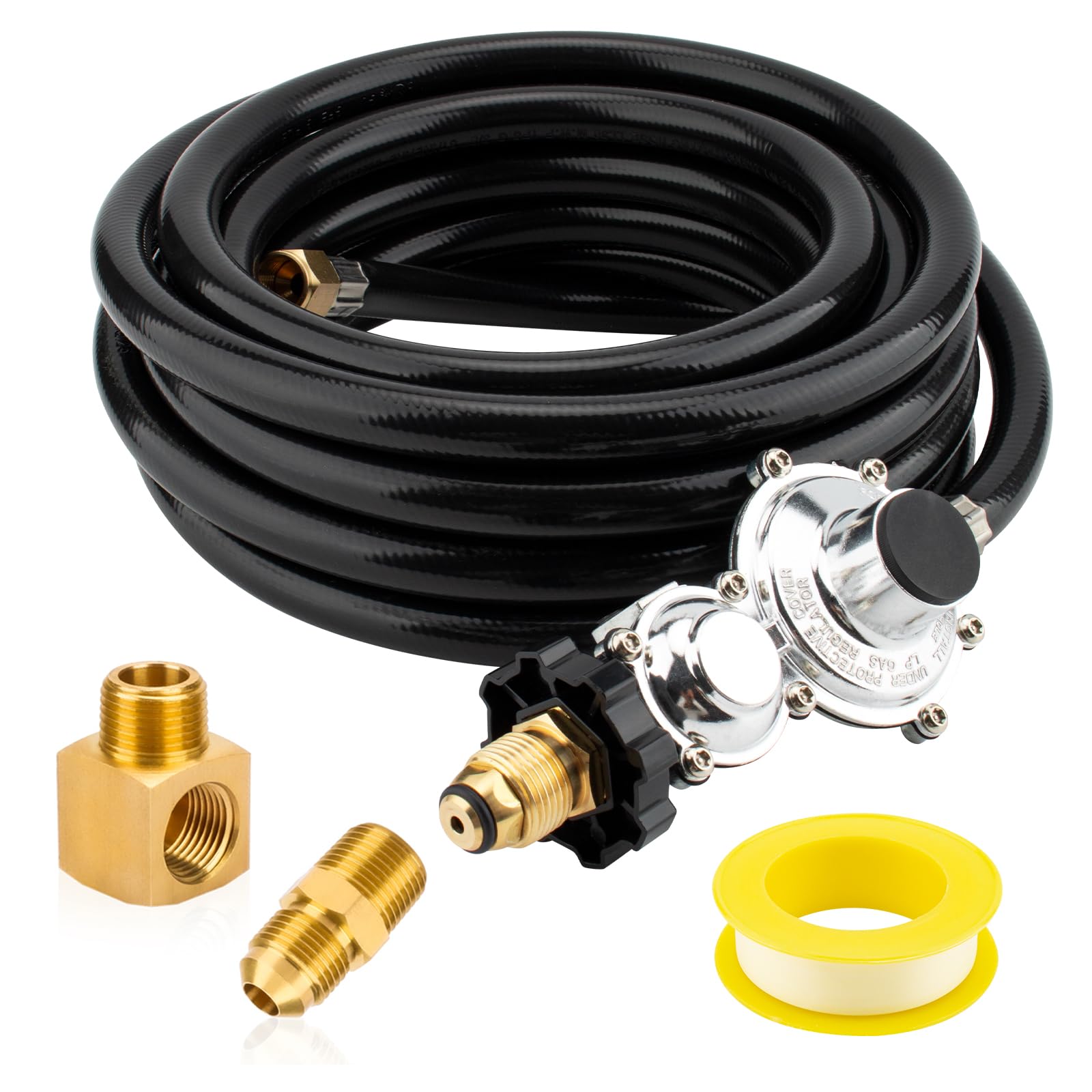 ArrogantF front assembly view showing hose and regulator, durable replacement