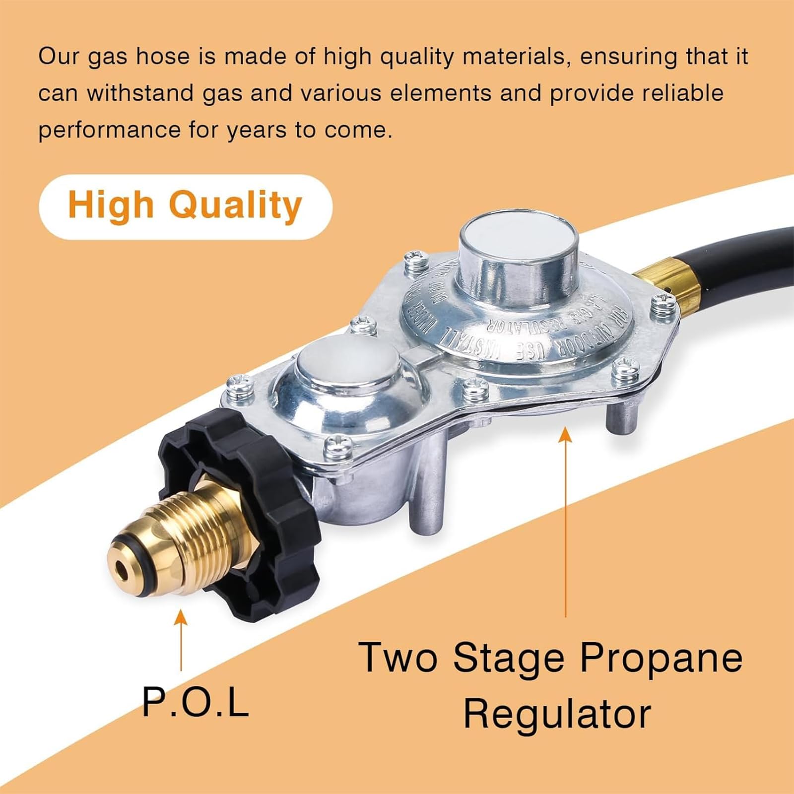 ArrogantF hose length laid out 24ft for safer tank distance and flexibility