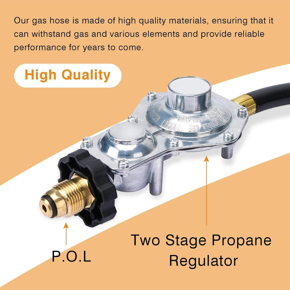 ArrogantF hose length laid out 24ft for safer tank distance and flexibility