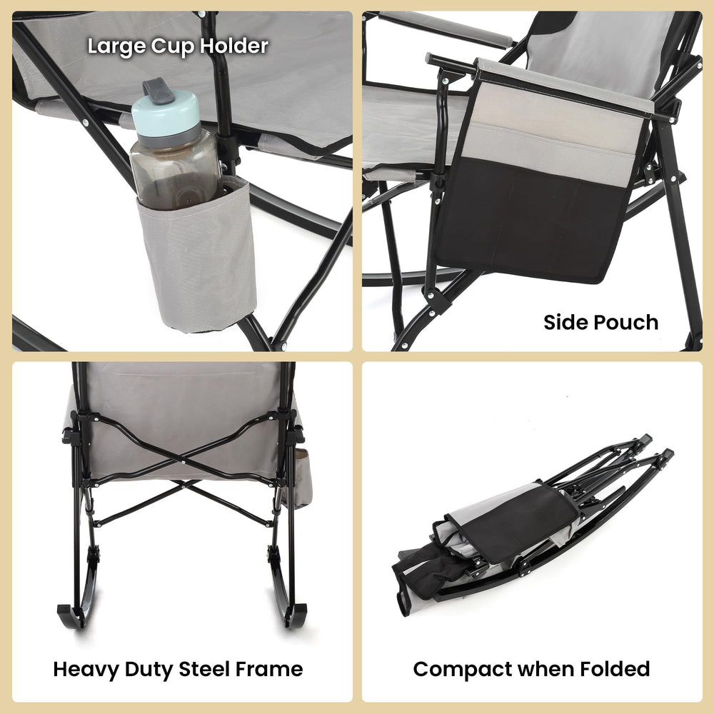 ARROWHEAD OUTDOOR cup holder and side pocket keeping essentials handy