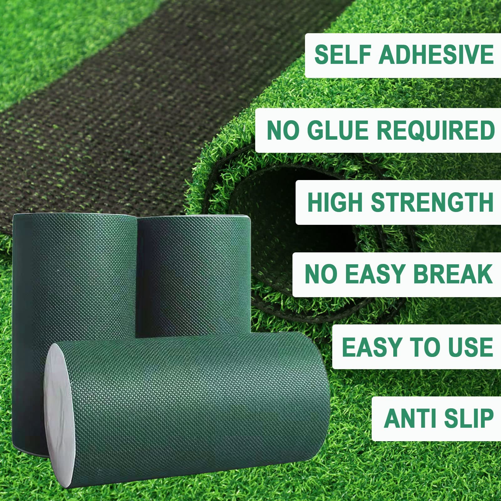 ARRYNTHEON tape in use joining synthetic grass seams for a neat finished surface