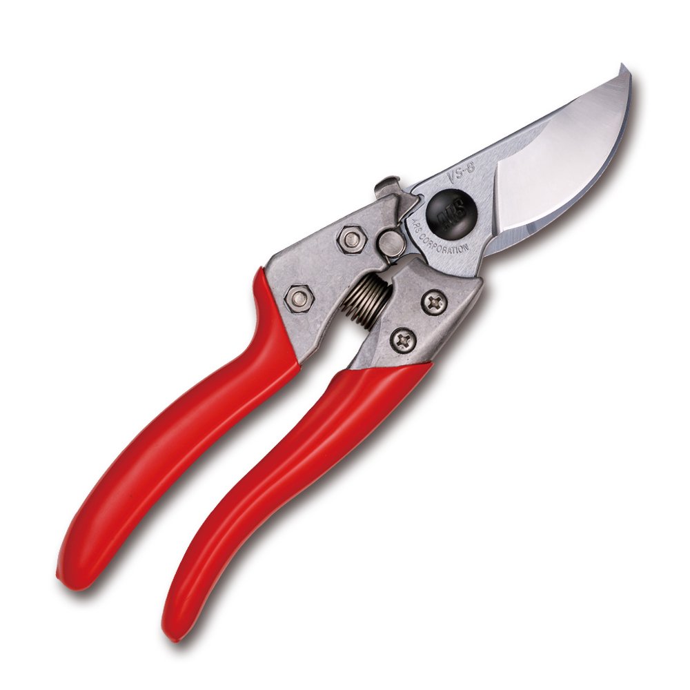 ARS pruner front view shows ergonomic handles and reduced hand fatigue