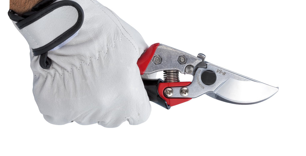 ARS HP-VS8R next to a ruler showing 8-inch handle balance for most users benefit