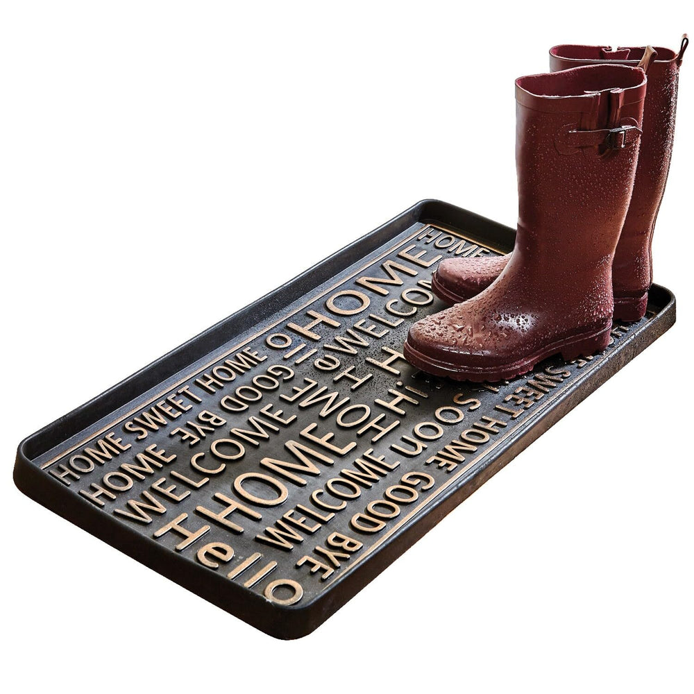 Art & Artifact tray beside ruler showing 31½ by 16 inch size for scale