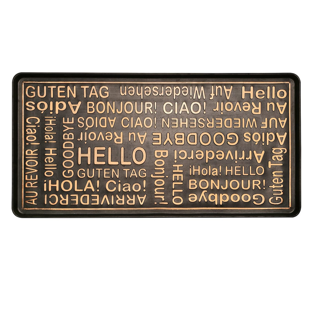 ART & ARTIFACT tray in entryway lifestyle scene keeping floors clean