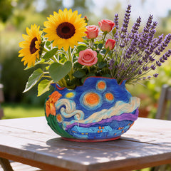 ArtCachet close texture shot highlighting three-dimensional swirl detail and durable handcrafted finish
