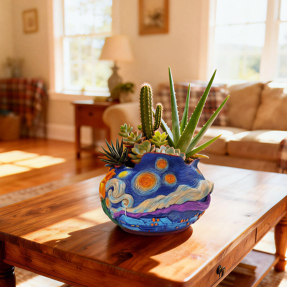 ArtCachet planter on a sunny windowsill as lifestyle shot for bright decorative inspiration