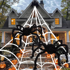 ArtCreativity front view of boxed spider web set showing components and benefit of complete kit