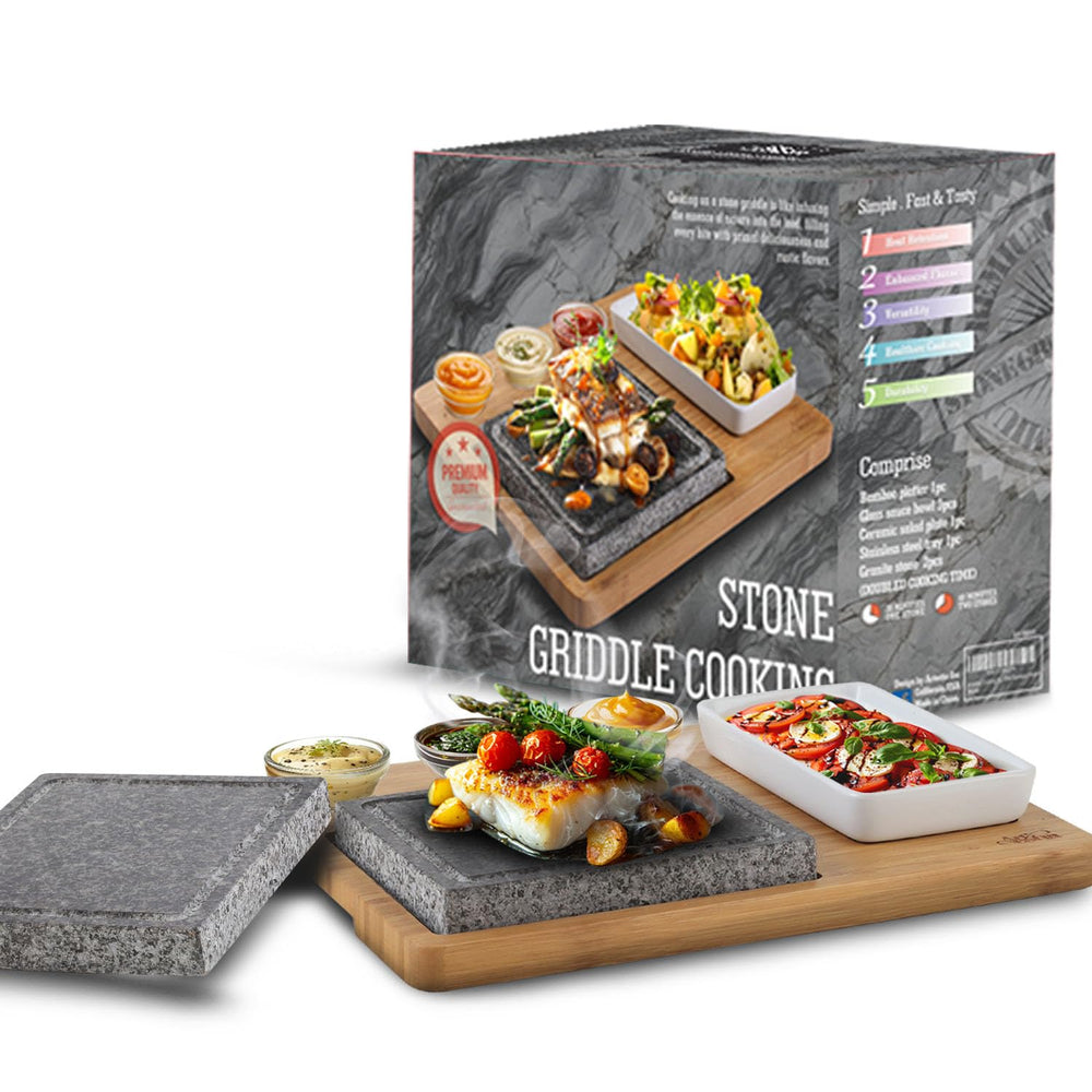 Artestia front view with bamboo tray and accessories, elegant gift-ready presentation