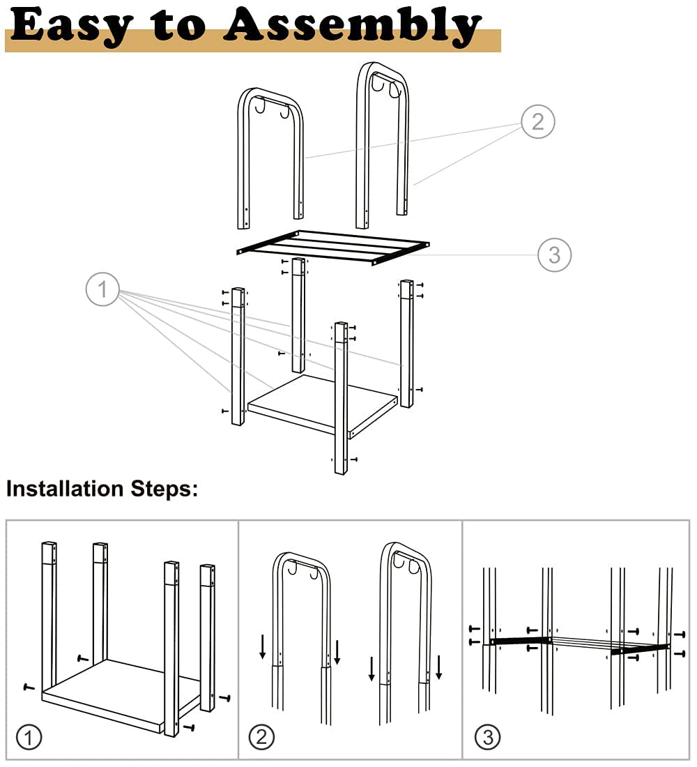 Artibear side hooks with fireplace tools for tidy, quick access