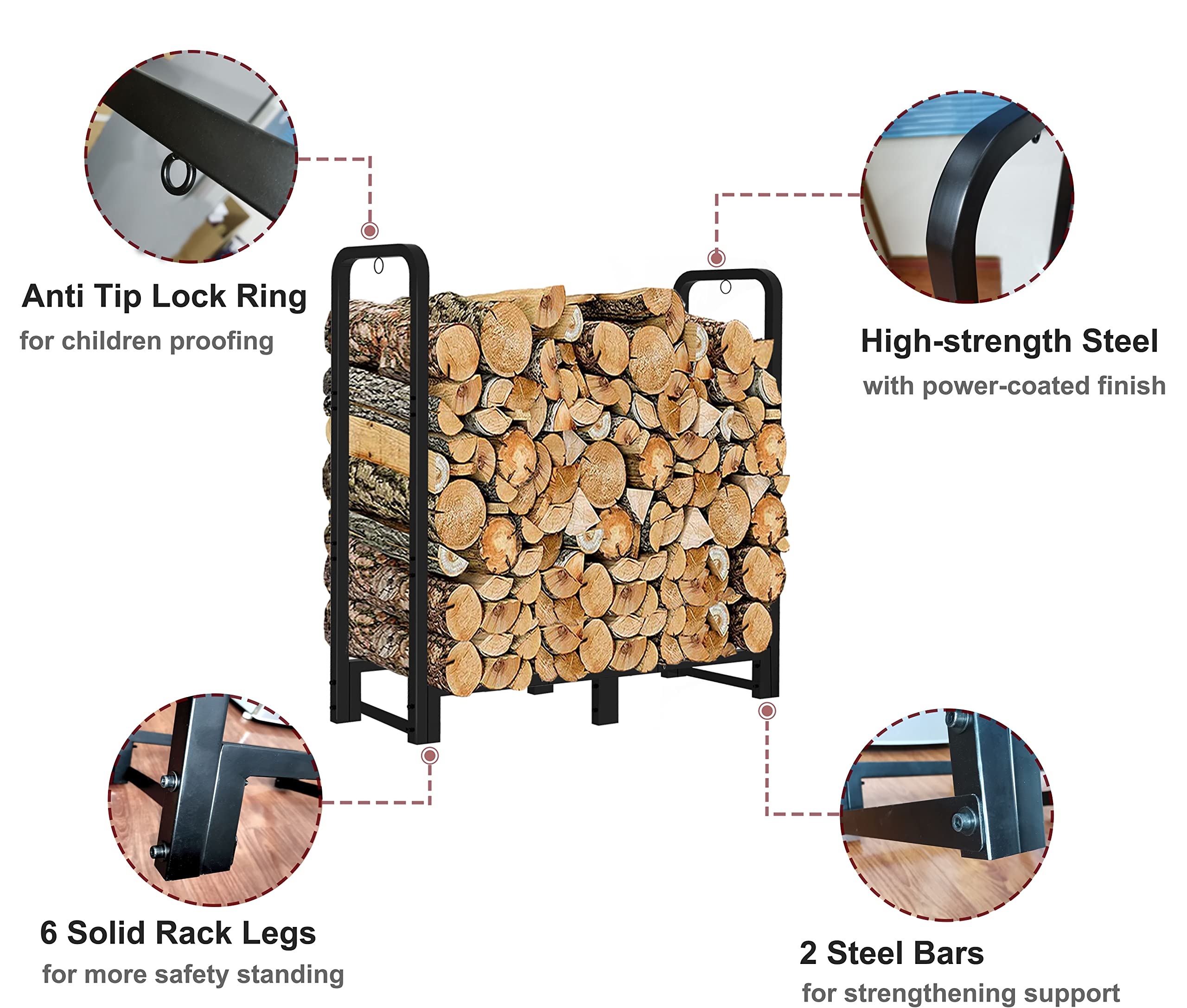 Artibear side profile loaded with logs demonstrating heavy-duty capacity