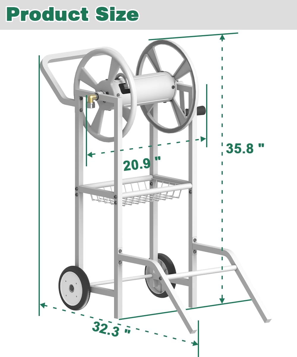 Artigarden built-in basket with nozzles showing organized tool storage