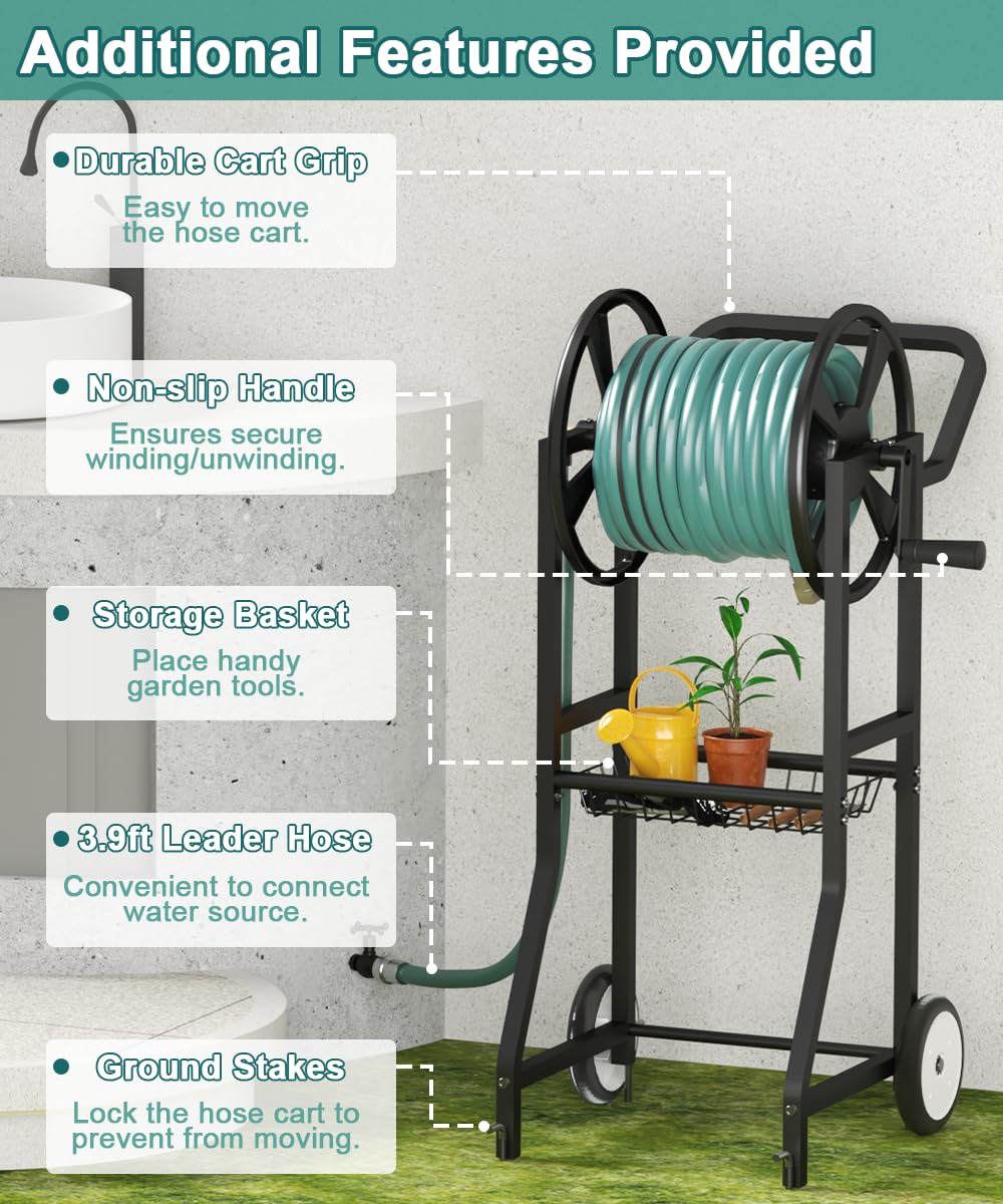Artigarden basket storage holding nozzle and tools for quick access while gardening